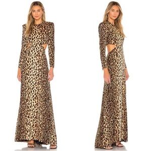 A.L.C. Leopard Print Maxi Dress